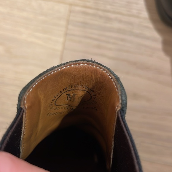 John Fluevog x Gravity Pope black Chelsea boots with white tab size 7/37 - Picture 6 of 7